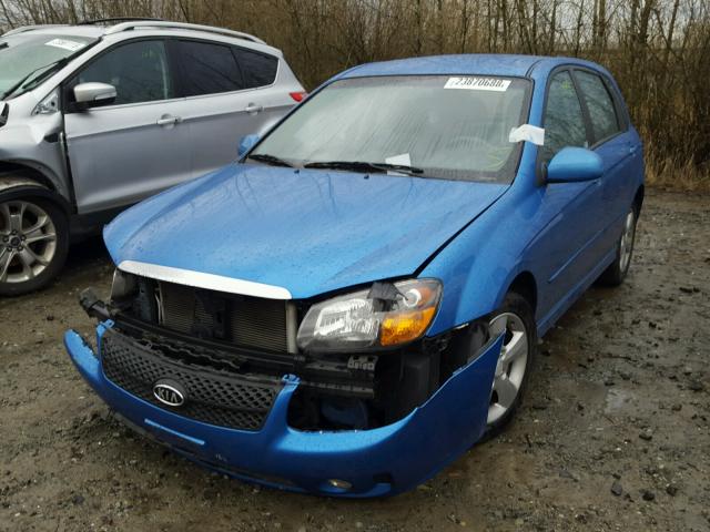 KNAFE162685019559 - 2008 KIA SPECTRA5 5 BLUE photo 2