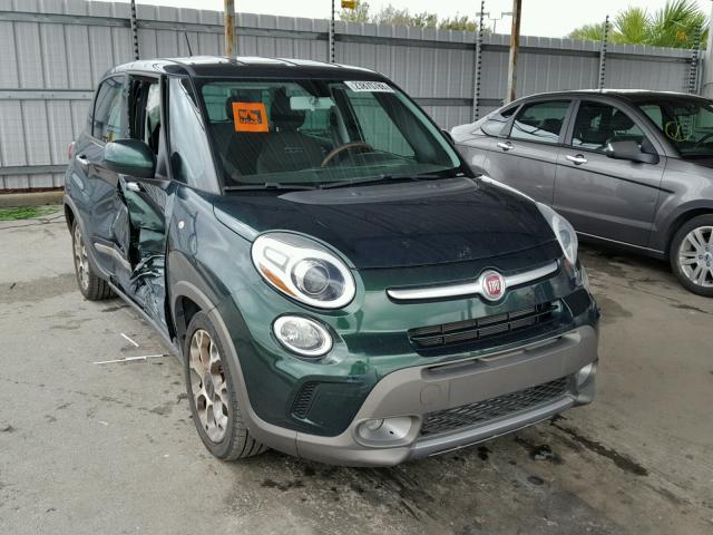 ZFBCFADH6EZ017571 - 2014 FIAT 500L TREKK GREEN photo 1