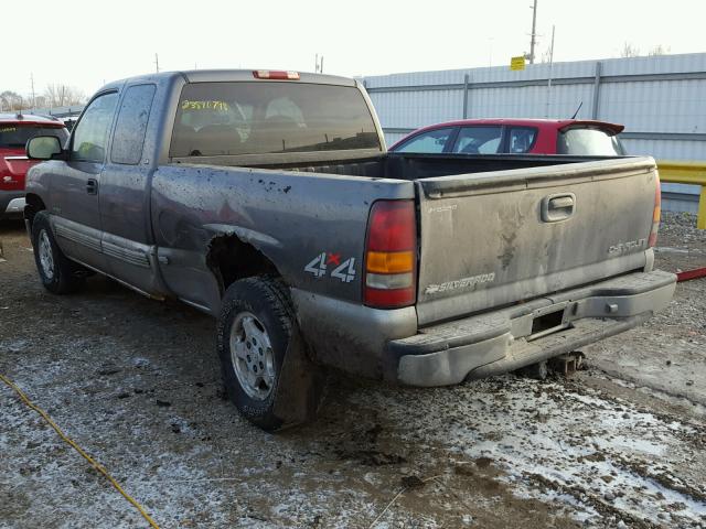 1GCEK19T9XE195872 - 1999 CHEVROLET SILVERADO GRAY photo 3