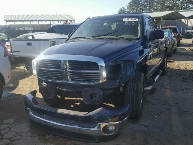 1D7HA18257J630067 - 2007 DODGE RAM 1500 S BLUE photo 2