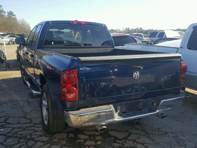 1D7HA18257J630067 - 2007 DODGE RAM 1500 S BLUE photo 3