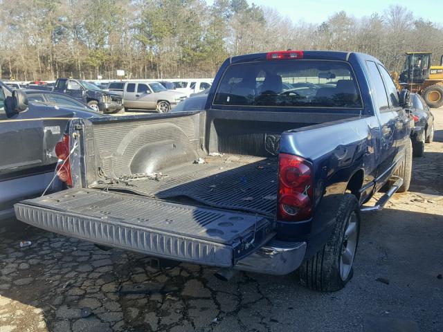 1D7HA18257J630067 - 2007 DODGE RAM 1500 S BLUE photo 4