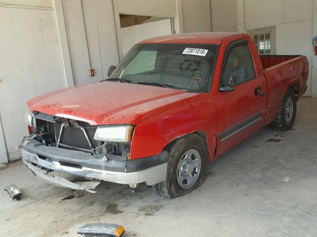 1GCEC14V73Z283909 - 2003 CHEVROLET SILVERADO RED photo 2