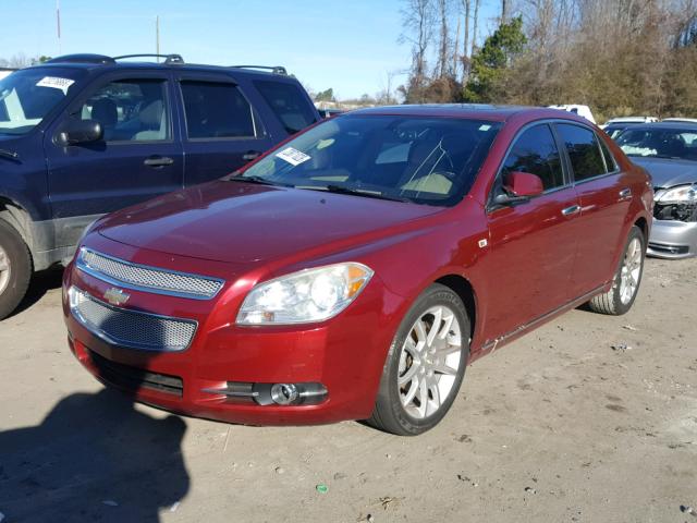 1G1ZK57748F242289 - 2008 CHEVROLET MALIBU LTZ BURGUNDY photo 2