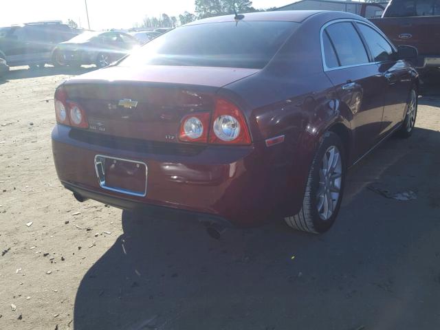 1G1ZK57748F242289 - 2008 CHEVROLET MALIBU LTZ BURGUNDY photo 4