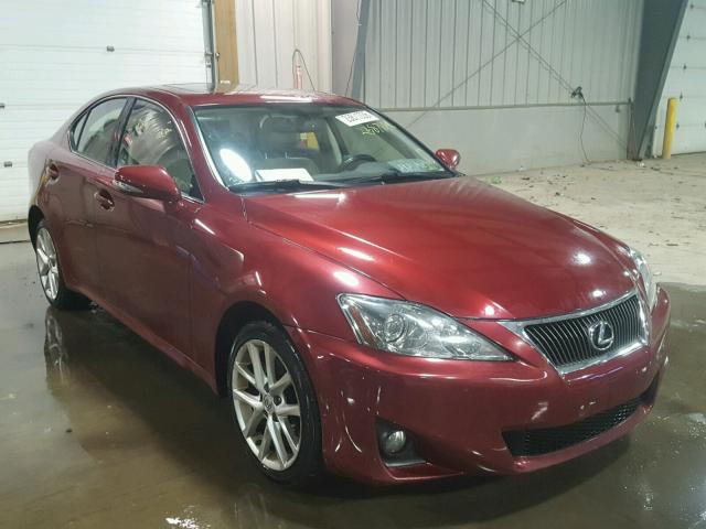 JTHCF5C29D5061649 - 2013 LEXUS IS 250 BURGUNDY photo 1