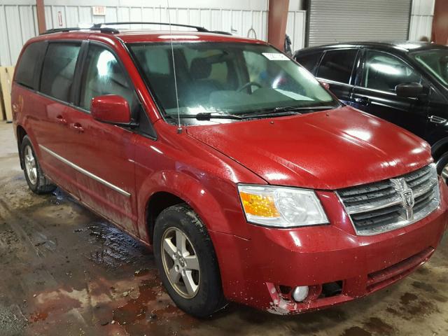 2D4RN5D1XAR133061 - 2010 DODGE GRAND CARA BURGUNDY photo 1