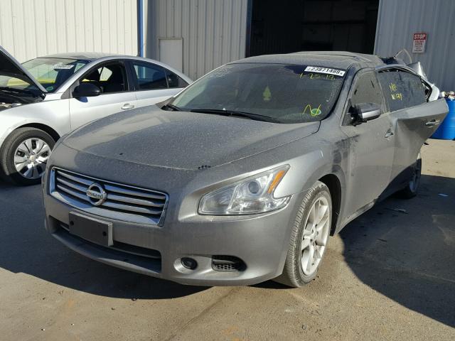 1N4AA5AP6EC436521 - 2014 NISSAN MAXIMA S GRAY photo 2