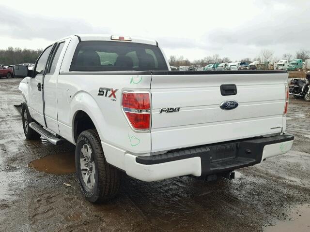 1FTFX1EF9EKF60426 - 2014 FORD F150 SUPER WHITE photo 3