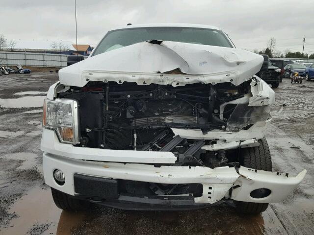 1FTFX1EF9EKF60426 - 2014 FORD F150 SUPER WHITE photo 9