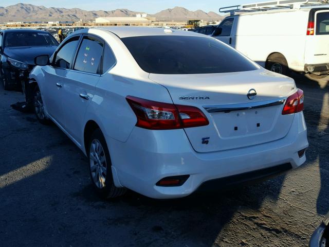 3N1AB7AP4GL652509 - 2016 NISSAN SENTRA S WHITE photo 3