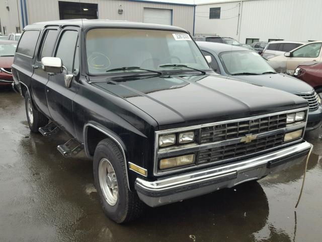 1GNGR26NXKF110094 - 1989 CHEVROLET SUBURBAN R BLACK photo 1