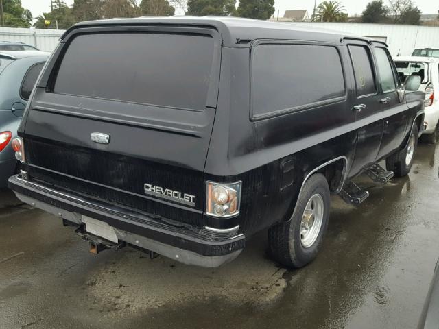 1GNGR26NXKF110094 - 1989 CHEVROLET SUBURBAN R BLACK photo 4