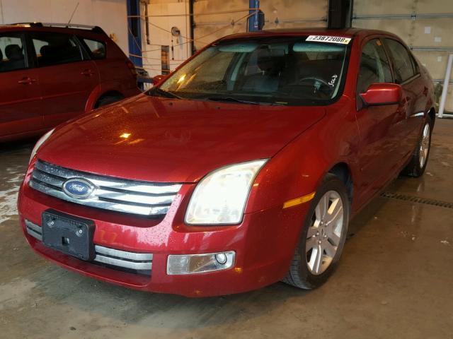 3FAFP08Z46R114980 - 2006 FORD FUSION SEL RED photo 2