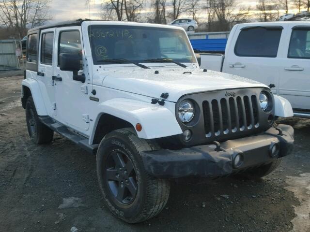 1C4BJWDG4GL214742 - 2016 JEEP WRANGLER U WHITE photo 1