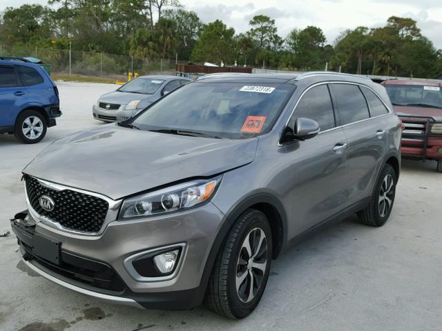 5XYPH4A14GG071969 - 2016 KIA SORENTO EX SILVER photo 2