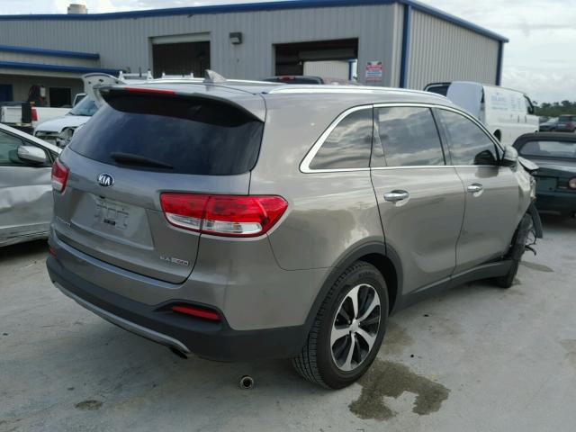 5XYPH4A14GG071969 - 2016 KIA SORENTO EX SILVER photo 4