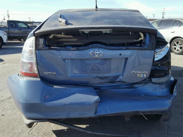 JTDKB20U967075345 - 2006 TOYOTA PRIUS BLUE photo 9