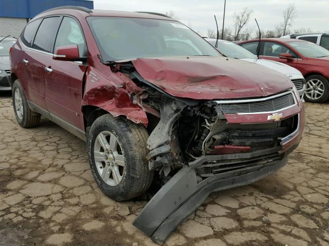 1GNLRFED7AS121591 - 2010 CHEVROLET TRAVERSE L RED photo 1