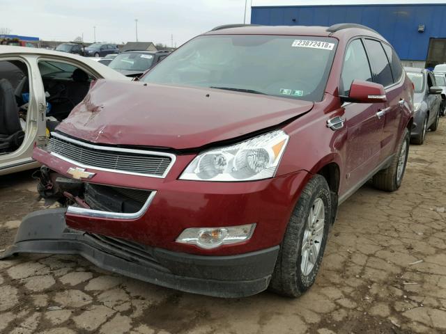 1GNLRFED7AS121591 - 2010 CHEVROLET TRAVERSE L RED photo 2