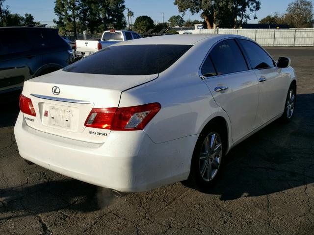 JTHBJ46G772030255 - 2007 LEXUS ES 350 WHITE photo 4