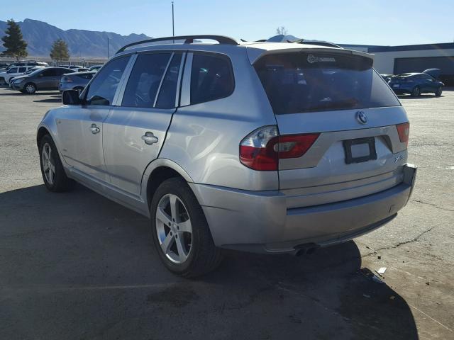 WBXPA73485WC49112 - 2005 BMW X3 2.5I SILVER photo 3