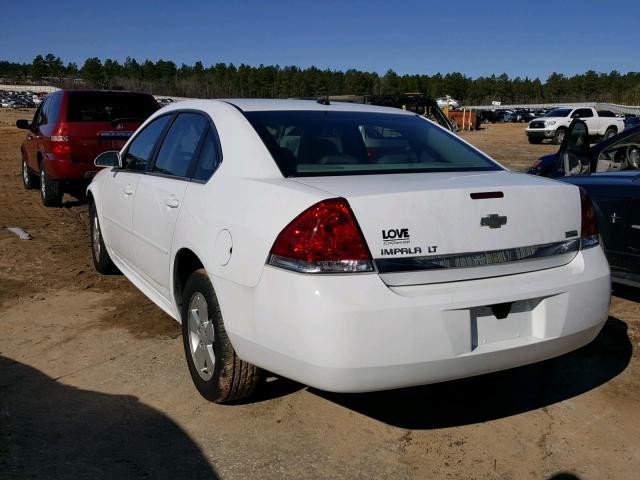 2G1WB5EK7A1189319 - 2010 CHEVROLET IMPALA LT WHITE photo 3