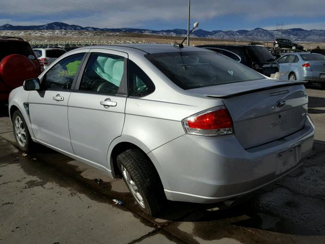 1FAHP35N88W221042 - 2008 FORD FOCUS SE SILVER photo 3