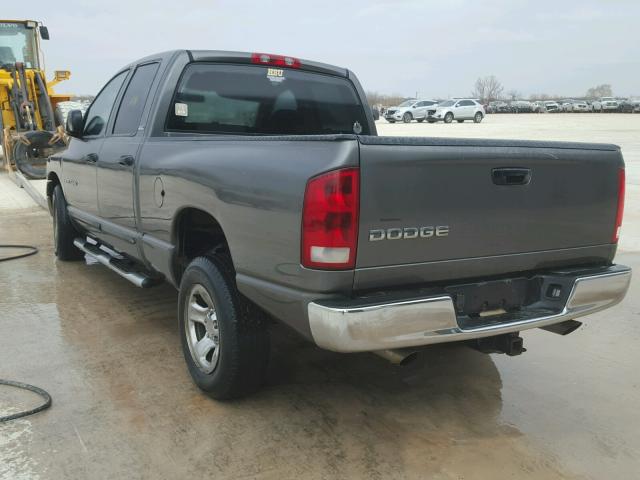 3D7HA18Z32G110568 - 2002 DODGE RAM 1500 GRAY photo 3