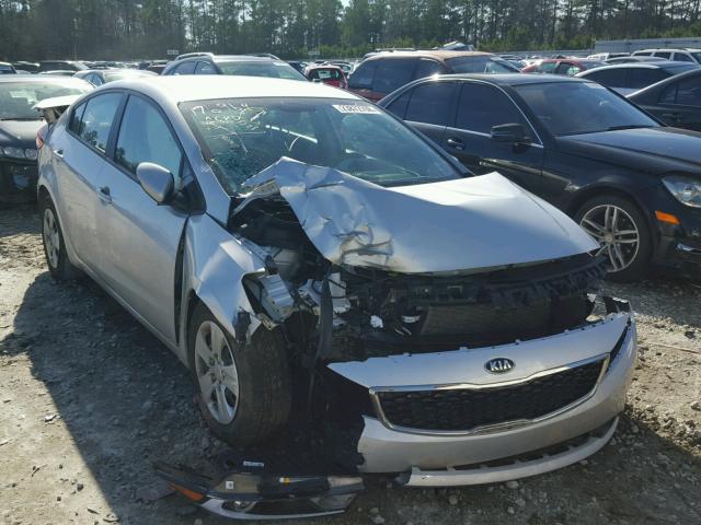 3KPFK4A71HE075106 - 2017 KIA FORTE LX SILVER photo 1