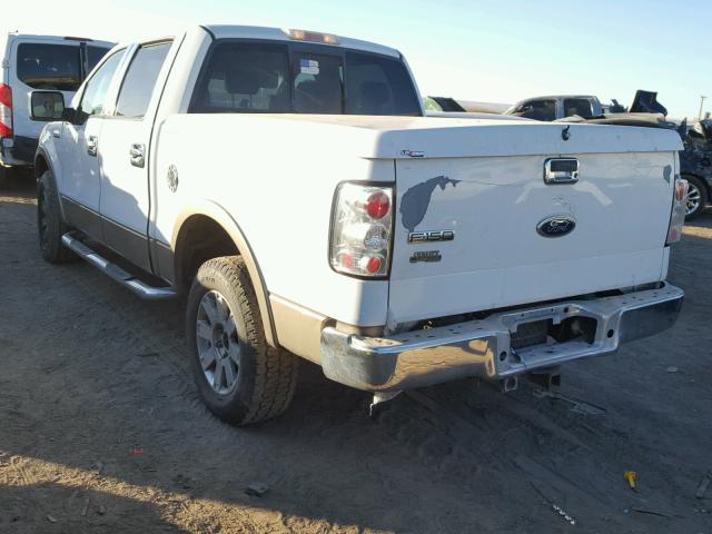 1FTPW14534KC67961 - 2004 FORD F150 SUPER WHITE photo 3