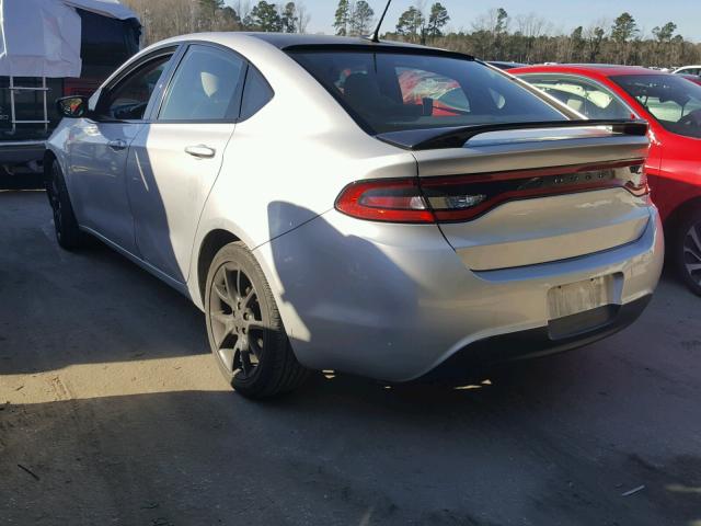 1C3CDFBA3DD157714 - 2013 DODGE DART SXT SILVER photo 3