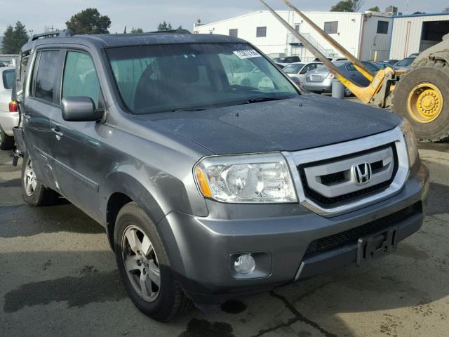 5FNYF3H52AB016321 - 2010 HONDA PILOT EXL GRAY photo 1