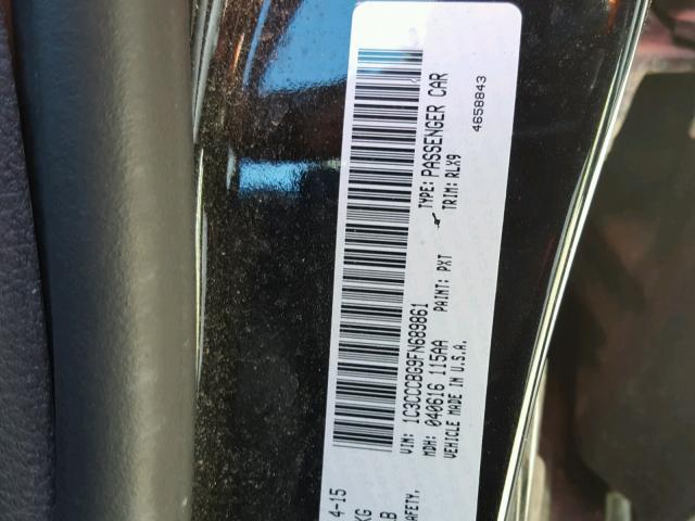 1C3CCCBG9FN689861 - 2015 CHRYSLER 200 S 黑色 照片 10