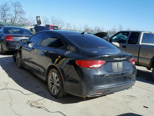 1C3CCCBG9FN689861 - 2015 CHRYSLER 200 S 黑色 照片 3