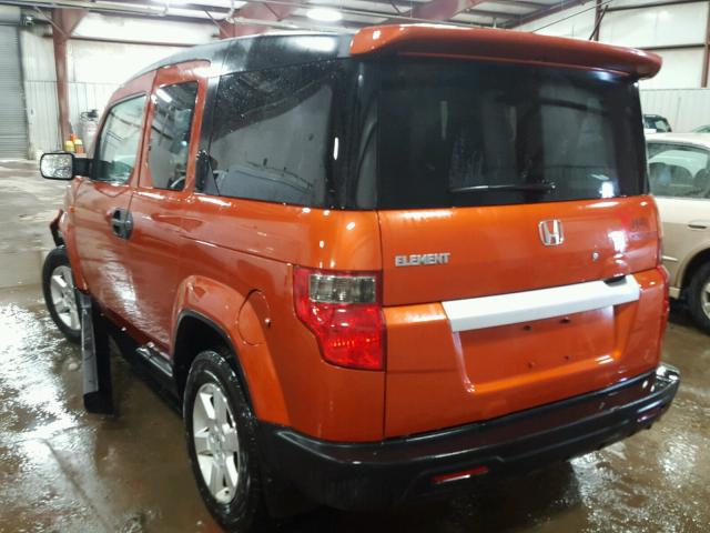 5J6YH1H79AL004304 - 2010 HONDA ELEMENT EX ORANGE photo 3