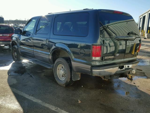 1FMNU41S21EB37944 - 2001 FORD EXCURSION GREEN photo 3