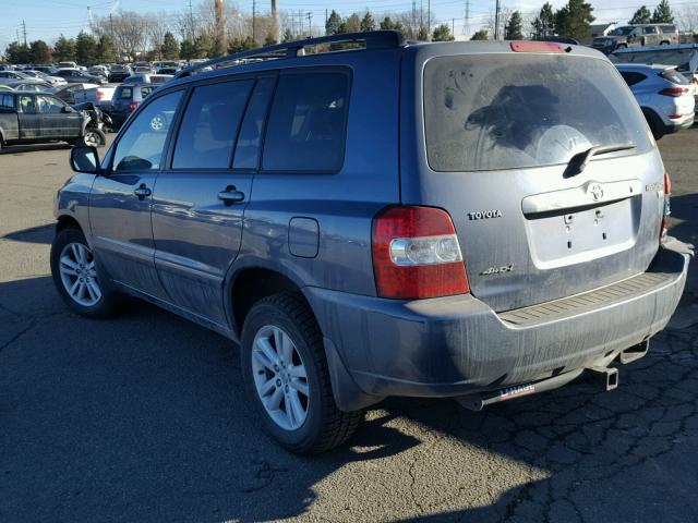 JTEEW21A560013774 - 2006 TOYOTA HIGHLANDER BLACK photo 3