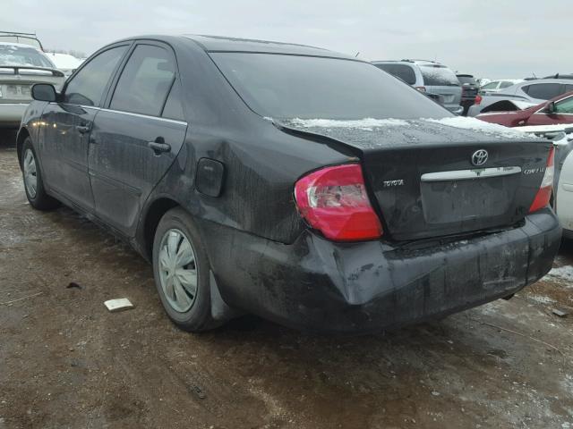 4T1BE32K02U048244 - 2002 TOYOTA CAMRY LE BLACK photo 3