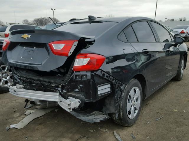 1G1BC5SM1H7175298 - 2017 CHEVROLET CRUZE LS BLACK photo 4