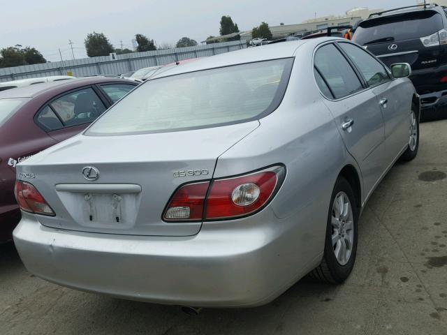 JTHBF30G230104904 - 2003 LEXUS ES 300 SILVER photo 4