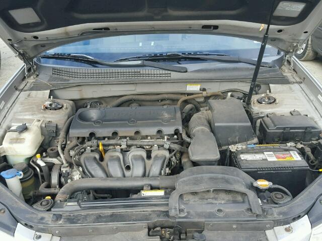 5NPET46C29H481116 - 2009 HYUNDAI SONATA GLS SILVER photo 7