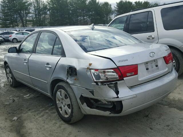 5NPET46C29H481116 - 2009 HYUNDAI SONATA GLS SILVER photo 9