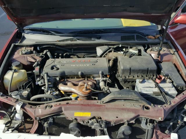 JTDBE32K063054643 - 2006 TOYOTA CAMRY LE RED photo 7