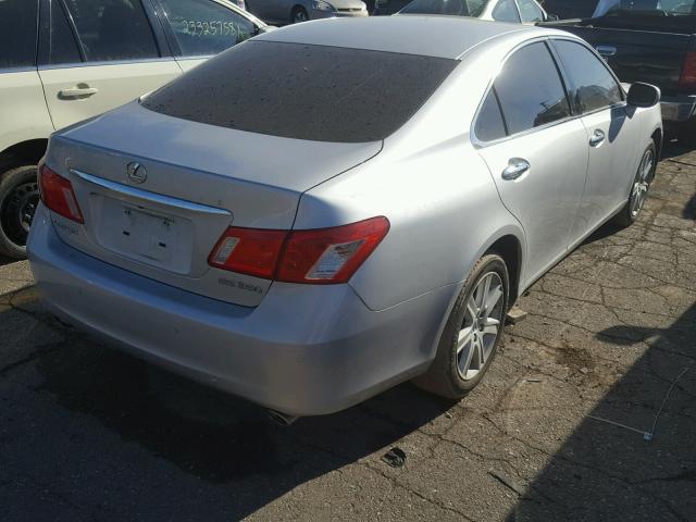 JTHBJ46G182272394 - 2008 LEXUS ES 350 SILVER photo 4