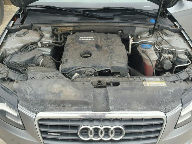 WAUFFAFLXAN062989 - 2010 AUDI A4 PREMIUM GRAY photo 7