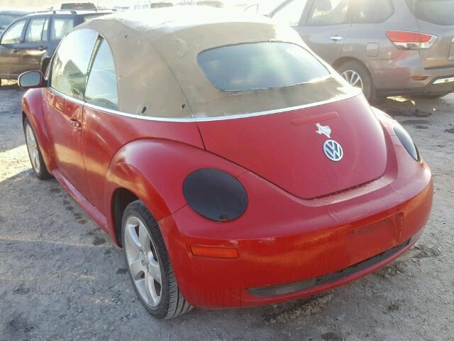 3VWSF31Y66M311612 - 2006 VOLKSWAGEN NEW BEETLE RED photo 3