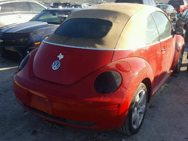 3VWSF31Y66M311612 - 2006 VOLKSWAGEN NEW BEETLE 红色 照片 4