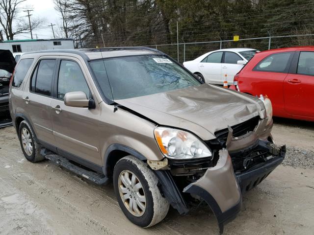 JHLRD78965C061966 - 2005 HONDA CR-V SE GOLD photo 1