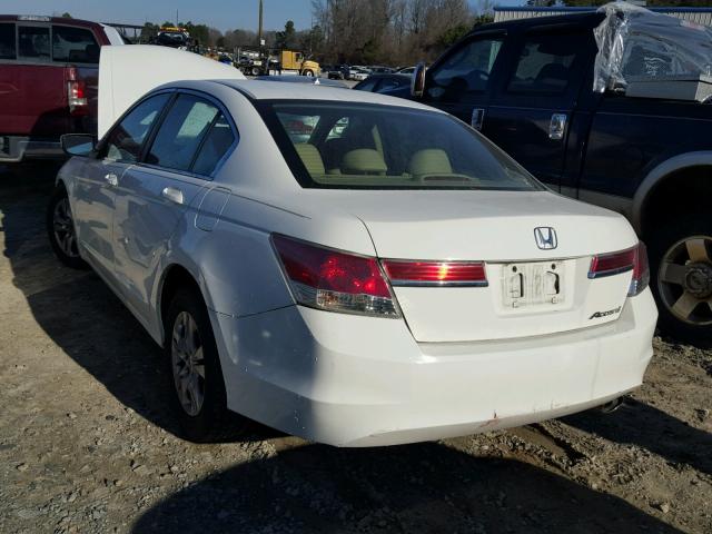 1HGCP2F67CA017491 - 2012 HONDA ACCORD SE WHITE photo 3